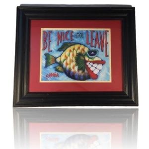 "Be nice or Leave"  SAWYER PRINT
